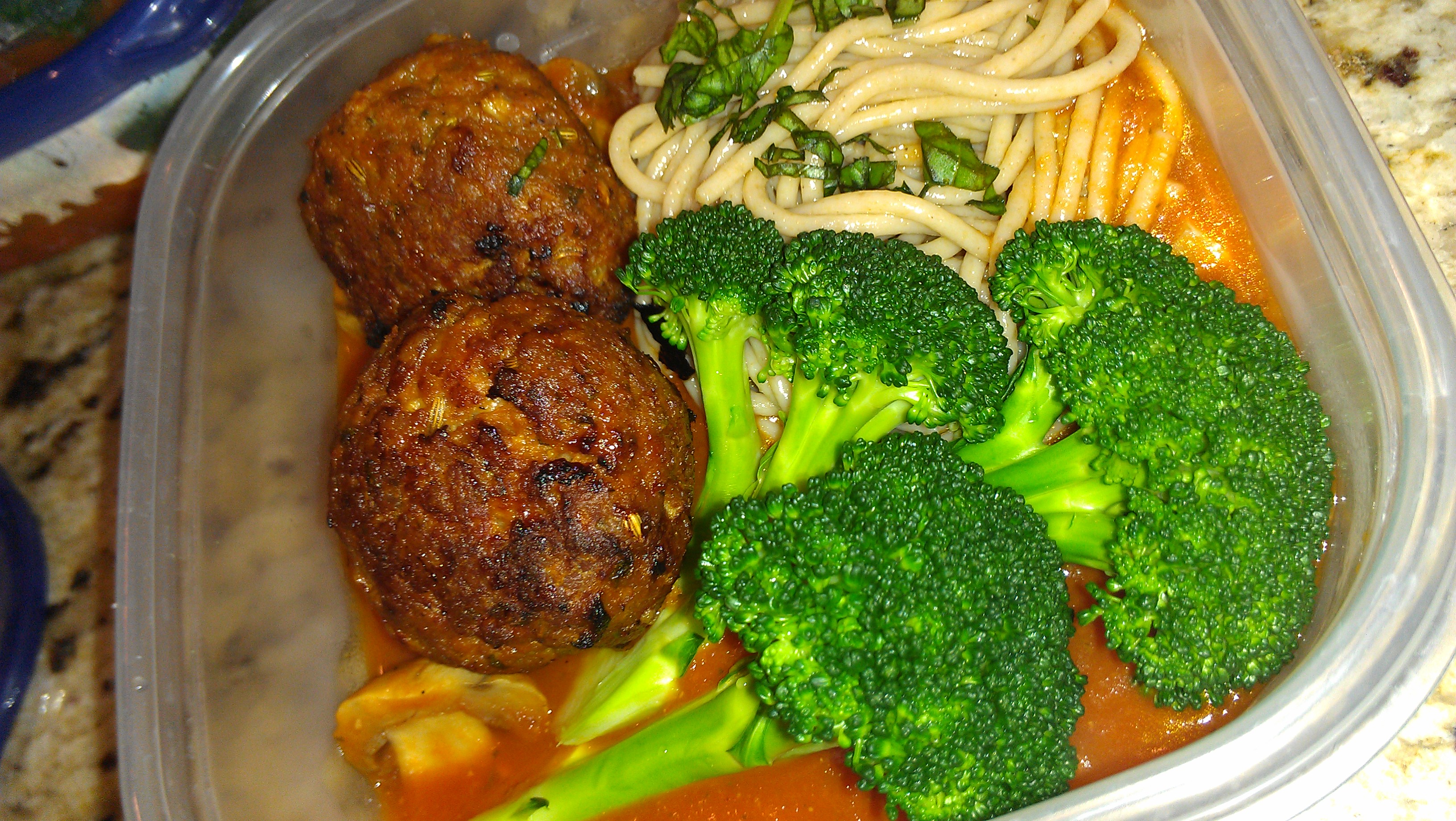 Low fat homemade meatballs pic