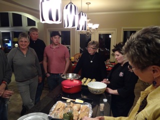 Chef Rebecca doing her thing