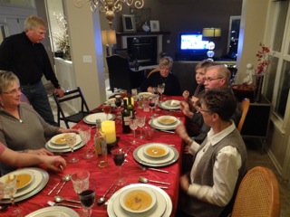 Guests enjoying Rebecca's food